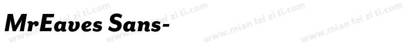 MrEaves Sans字体转换